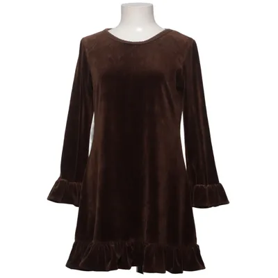 Kjole (Brun) fra Vera Velour Bomuld, Polyester