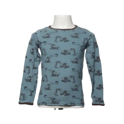 Långärmad t-shirt (Blå, Svart) från Småfolk Bomull, Elastan, Modal