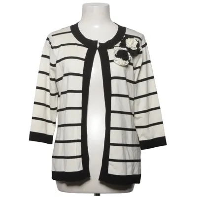 Cardigan (White, Black) from August Silk Polyamide, Silk, Viscose