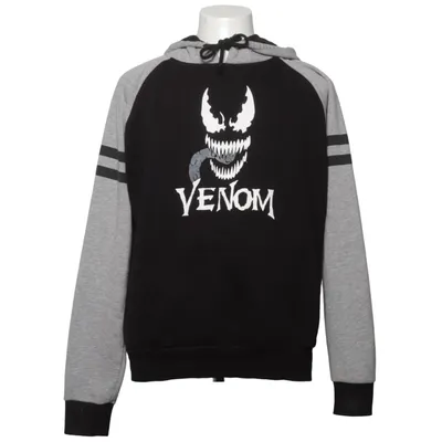 Hoodie (Black, Gray) from Marvel Cotton, Polyester