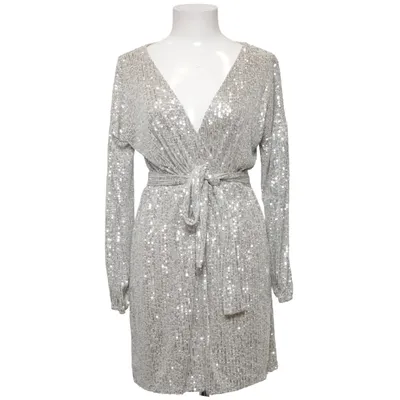 Cocktailjurk (Zilver) van Dennis Maglic Katoen, Polyester