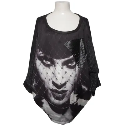 Top (Sort, Hvid) fra Mat. Polyester, Viscose