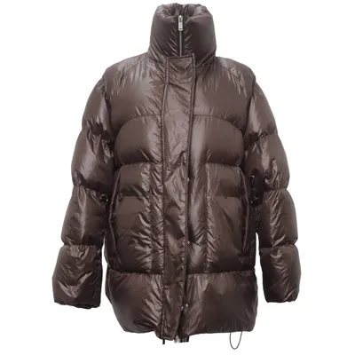 Winterjas (Bruin) van Massimo Dutti Polyester, Dons