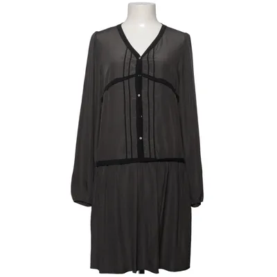 Dress (Gray, Black) from Cotélac Polyester, Wool