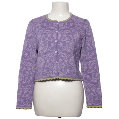 Cardigan (Purple, Green) from Oleana Silk, Wool