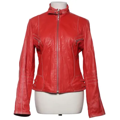 Leren jack (Rood) van Interteam Leer