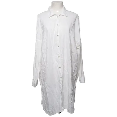 Shirt dress (White) from Lindex Linen, Viscose