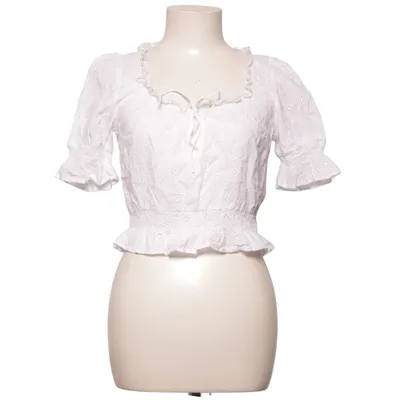 Crop top (Vit) från H&M Trend Bomull, Polyester, Polyamid, Elastan