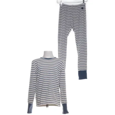Pyjama (Wit, Blauw) van Polarn O. Pyret Organisch katoen, Elastaan