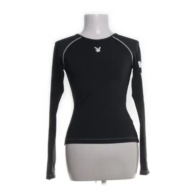 Trainingstop (Zwart, Wit) van Playboy x Missguided Elastaan, Gerecycled polyester