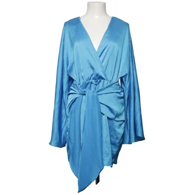 Slå-om-kjole (Blå) fra Gina Tricot Polyester