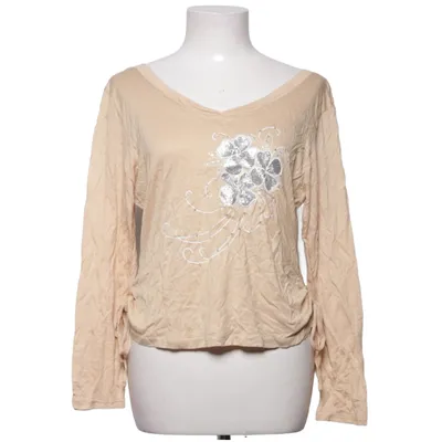 Wikkelblouse (Beige) van Jains Viscose