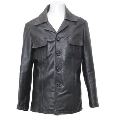 Läderjacka (Svart) från Poco Loco Polyester