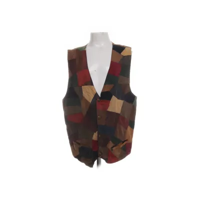 Leren vest (Bruin, Meerkleurig)