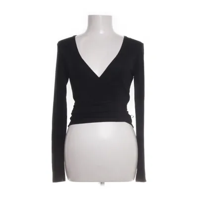 Wrap top (Black) from Reserved Polyester, Viscose