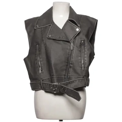 Bikervest (Grå) fra FB Sister Bomuld, Polyester, Viscose