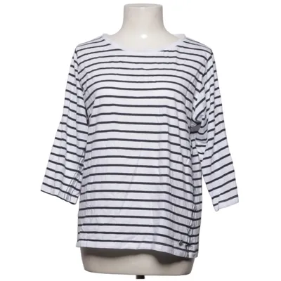 T-shirt à manches longues (Blanc, Noir) de Marine Coton