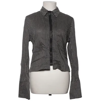 Veste (Noir, Blanc) de Beate Heymann Soie, Lin