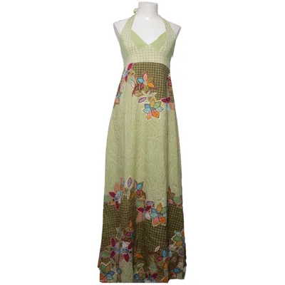 Halterneck dress (Green, Multicolored) from Surkana Cotton