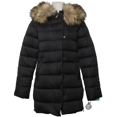 Winterjas (Zwart) van Roco Baroco Katoen, Imitatiebont, Polyester