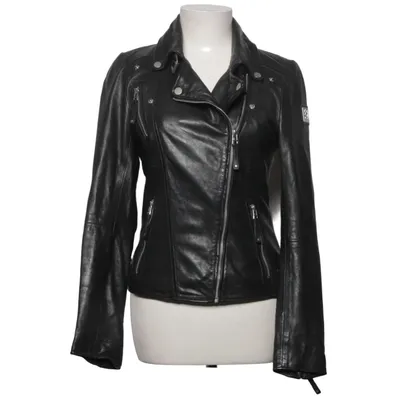 Bikerjack (Zwart) van Freaky Nation Leer