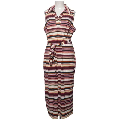 Maxi dress (Red, White, Multicolored) from Lane Bryant Elastane, Polyester
