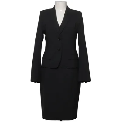 Tailleur jupe (Noir) de René Lezard Acétate, Élasthane, Polyester, Laine