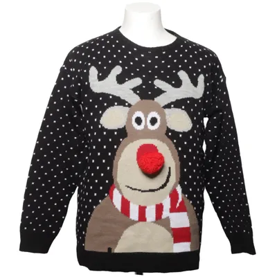 Pull de Noël (Noir, Blanc, Multicolore) de Blush Acrylique, Coton