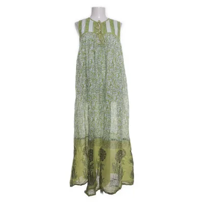 Maxi dress (Green, Multicolored) from Daughters of India Cotton