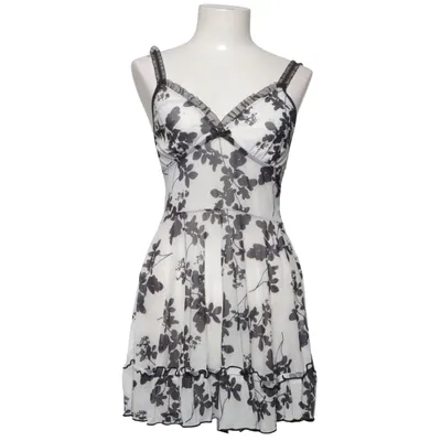 Déshabillé (Noir, Blanc) Élasthane, Polyester