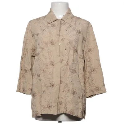 Shirt (Beige) from Drapers & Damons Linen, Silk