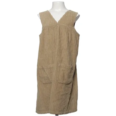 Dungaree dress (Beige) from The Simple Folk Cotton
