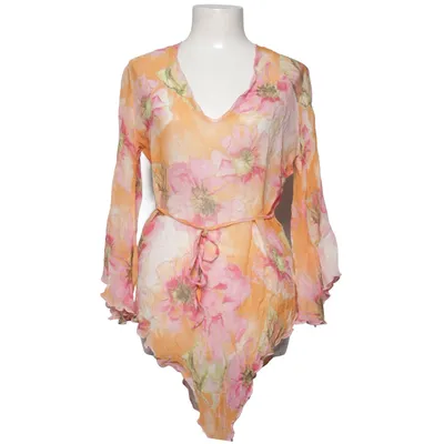 Blouse (Orange, Pink, Multicolored) from Branting Silk