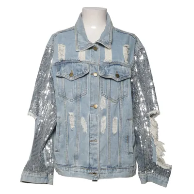 Veste en jean (Bleu, Argent) de Falmer Heritage Coton, Polyester