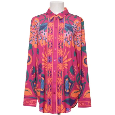 Blouse (Rose, Multicolore) de Oui Élasthane, Polyester