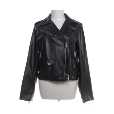 Bikerjacka (Svart) från JustFab Polyester, Polyuretan