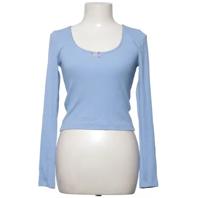 Lange mouwen shirt (Blauw) van ASOS Design Katoen, Elastaan