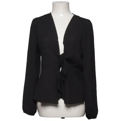 Wikkelblouse (Zwart) van Boohoo Polyester