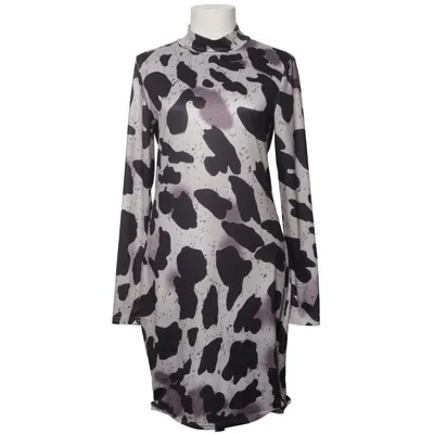 Kjole (Sort, Beige) fra Yoins Elastan, Polyester