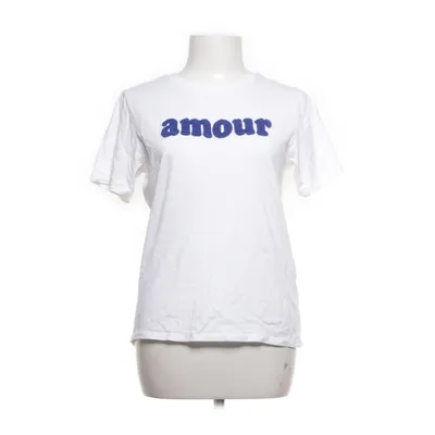 T-shirt (Vit, Blå) från Pigalle Ekologisk bomull