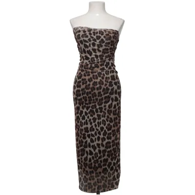 Kjole (Brun, Sort) fra L&S Elastan, Polyester, Viscose