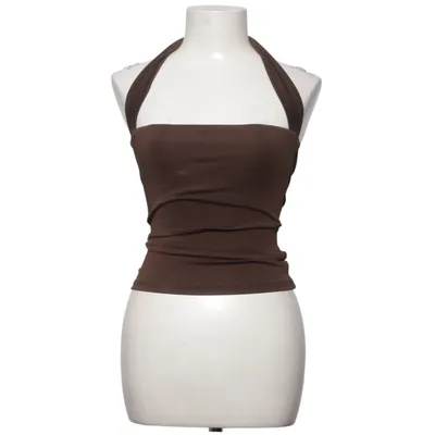 Halternecktopp (Brun) från Nelly Elastan, Återvunnen polyester