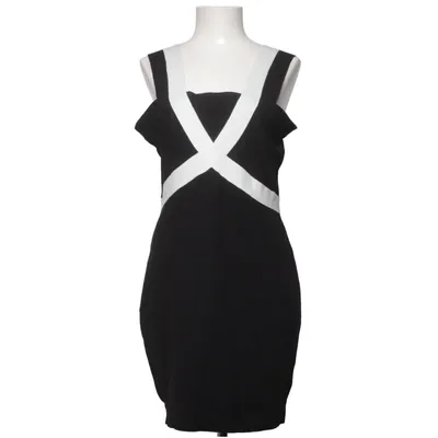 Dress (Black, White) from De Bijenkorf Cotton, Polyamide