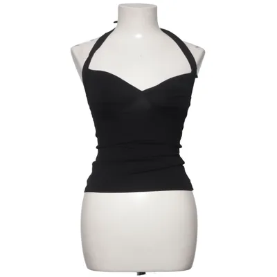 Haltertop (Zwart) van Killstar Elastaan, Viscose
