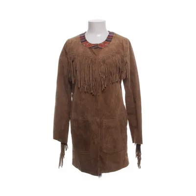 Läderjacka (Brun) från Goosecraft Polyester, Skinn