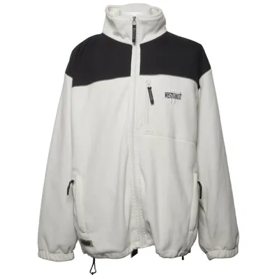 Fleecejakke (Hvid, Sort) fra West Coast Polyester