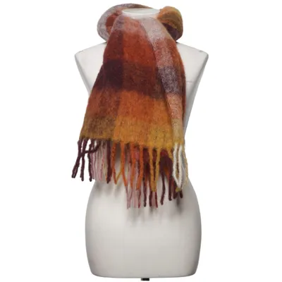 Scarf (Orange, Brown, Purple) from Holzweiler Alpaca wool, Mohair, Polyamide