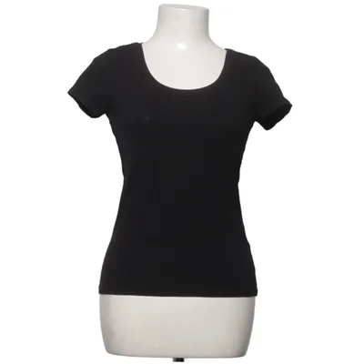 T-shirt (Noir) de H&M Basic Coton, Élasthane