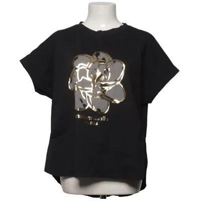 T-shirt (Noir) de Mademoiselle Coton, Élasthane, Polyamide