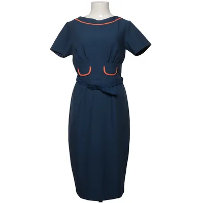Jurk (Blauw) van Daisy Dapper Katoen, Elastaan, Polyester